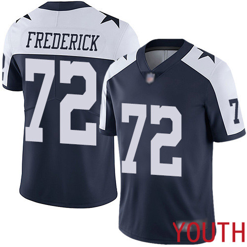 Youth Dallas Cowboys Limited Navy Blue Travis Frederick Alternate #72 Vapor Untouchable Throwback NFL Jersey